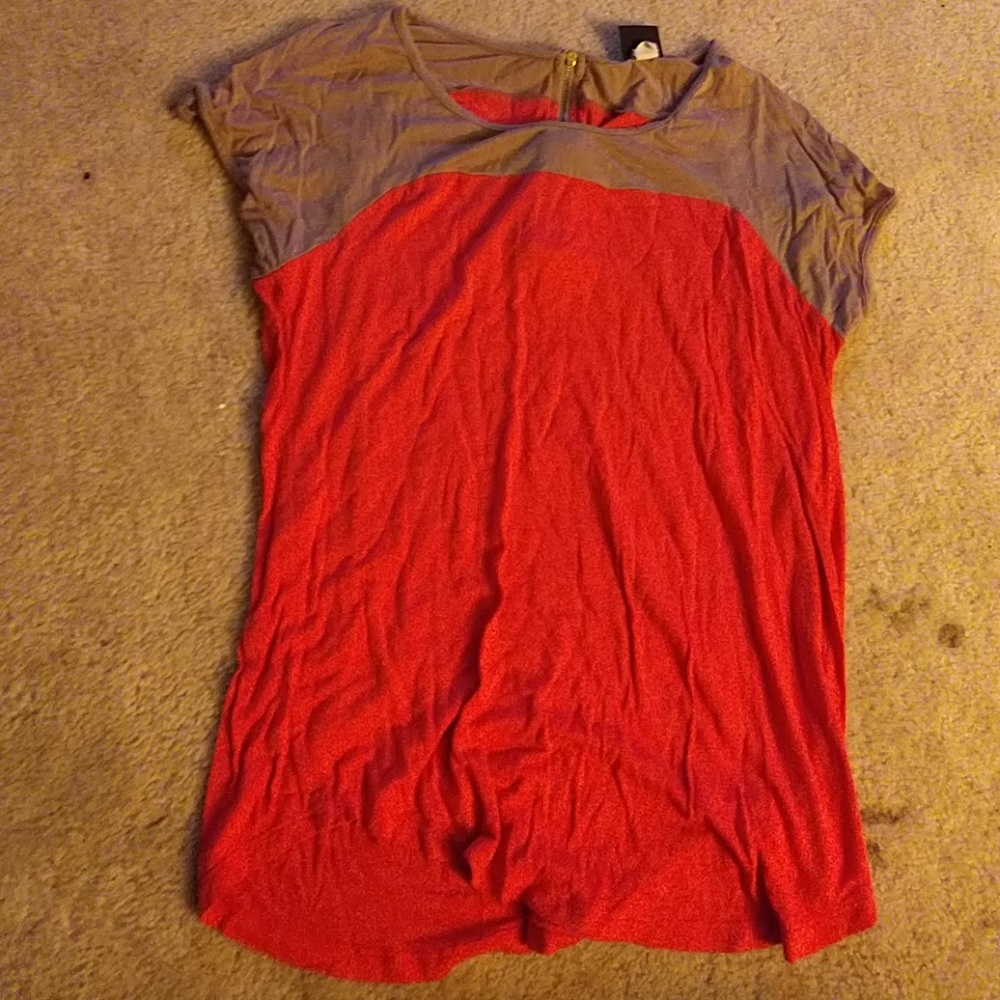 Pink and brown shirt